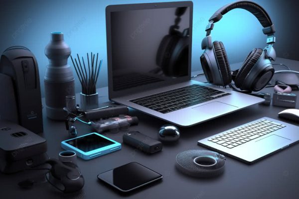 pngtree-office-essentials-technology-and-gadgets-illustration-featuring-laptop-printer-camera-tablet-image_3748458